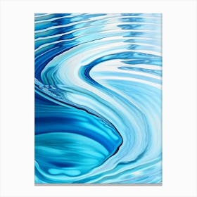 Water Ripples Waterscape Marble Acrylic Painting 1 Canvas Print
