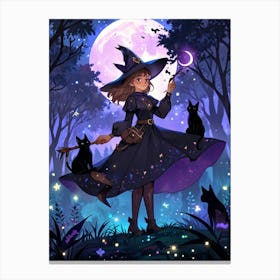 Witch In The Forest 3 Canvas Print