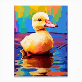 Ducklings Colour Pop 3 Canvas Print