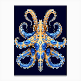 Southern Blue Ringed Octopus Illustration 4 Canvas Print