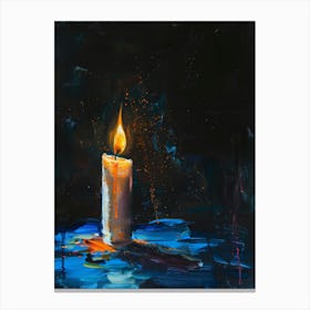 Candle In The Dark 2 Canvas Print