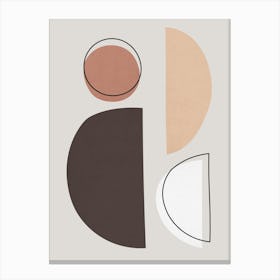 Geometry with expressive circles 9 Canvas Print