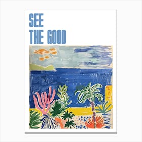 See The Good Poster Seascape Dream Matisse Style 4 Canvas Print