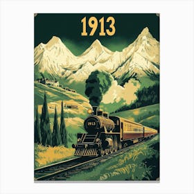 Aihrgdesign A Vintage Travel Poster For The Orient Express In 280ef1f2 E767 4704 823a 9042aaa8357b 2 Canvas Print