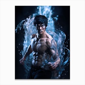 Bruce Lee be water my friend Canvas Print