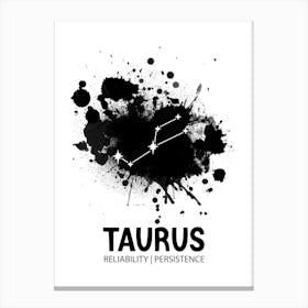 Taurus Personality Canvas Print