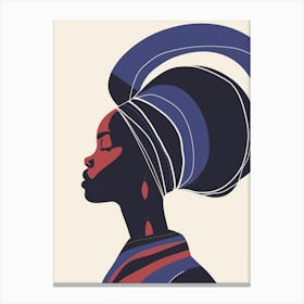 African Woman Portrait 10 Canvas Print