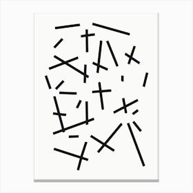 Cross Lines Canvas Print