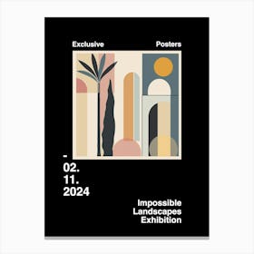 Impossible Landscapes Exhibition Archive Poster 01 Canvas Print