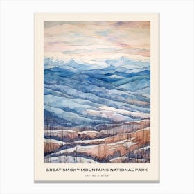 Great Smoky Mountains National Park United States 3 Poster Canvas Print