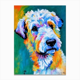 Bouvier Des Flandres Fauvist Style dog Canvas Print