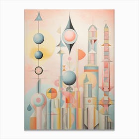 Whimsical Abstract Geometric Shapes 11 Canvas Print