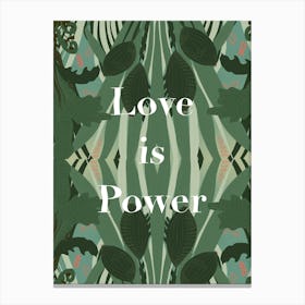 Love is Power Canvas Print