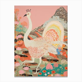 Maximalist Bird Painting Emu 1 Canvas Print