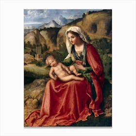 Virgin And Child 3 Canvas Print