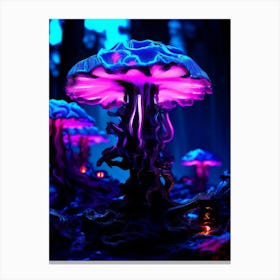 Psychedelic Mushrooms Canvas Print