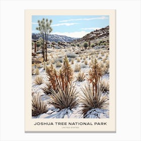 Joshua Tree National Park United States 4 Poster Canvas Print