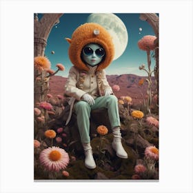 Alien Child Art Print Canvas Print