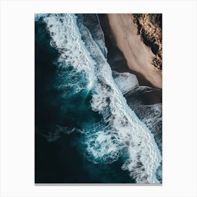 Aerial View Of The Beach 10 Canvas Print