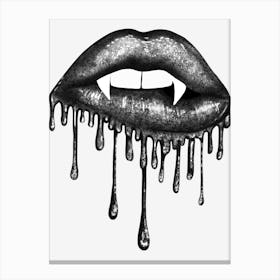 Vampire Lips Canvas Print