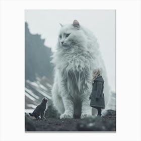 Icelandic giant cat Canvas Print