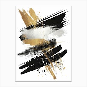 Abstract Brushstrokes Canvas Art 1 Canvas Print