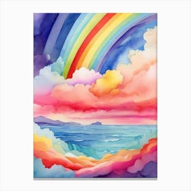 Rainbow Painting Canvas Print