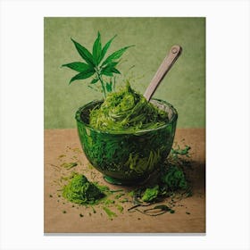 Green Weed Canvas Print