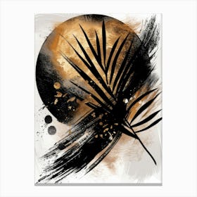 Abstract Of A Palm Leaf Canvas Print