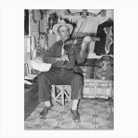 Mr, Bias, Former Cowboy, Now Travels Around The Country In A Trailer Has Private Income, Weslaco, Texas By Canvas Print