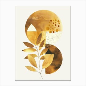 Gold Abstract Painting 1 Canvas Print