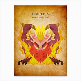 Teostra Vintage Canvas Print