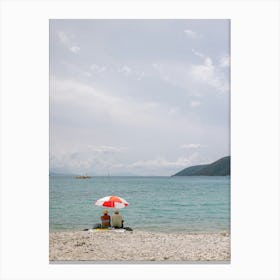 Couple On The Beach Canvas Print