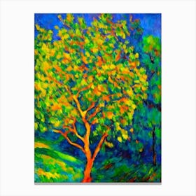 Golden Kiwi Fruit Vibrant Matisse Inspired Painting Fruit Canvas Print