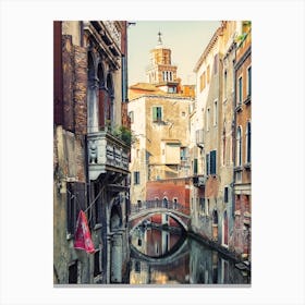Canal Reflection Canvas Print