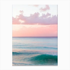 Grand Anse Beach, Grenada Pink Photography 1 Canvas Print