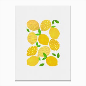 Lemon Crowd Canvas Print