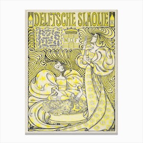 Poster For Delft Salad Oil, Jan Toorop Canvas Print