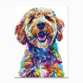 Rainbow Dog Canvas Print