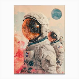 Astronauts In Space Canvas Print