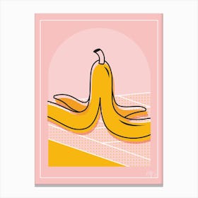 Pop Art Banana Peel Canvas Print