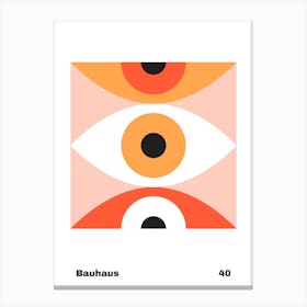 Geometric Bauhaus Poster 40 Canvas Print