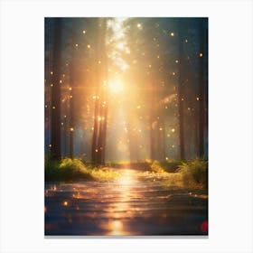 Fairy Path In The Forest Canvas Print