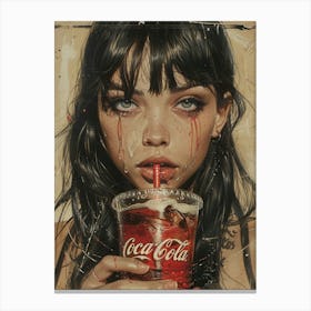 'Coca Cola Girl' 1 Canvas Print