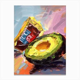 Avocado Painting 3 Canvas Print
