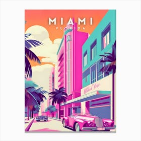 Miami Florida Travel Canvas Print