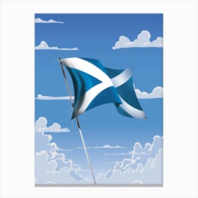 Scottish Flag Canvas Print