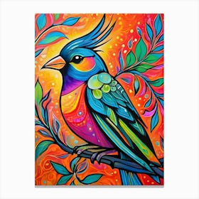 Colorful Bird-Reimagined 24 Canvas Print