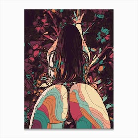 Abstract Geometric Sexy Woman 33 1 Canvas Print