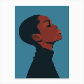 Portrait Of A Black Woman 5 Canvas Print